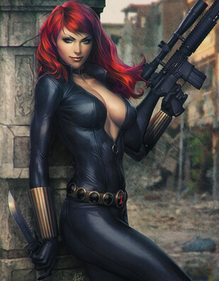 Black Widow porn comics