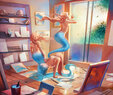 Porn authors art Sakimichan 2
