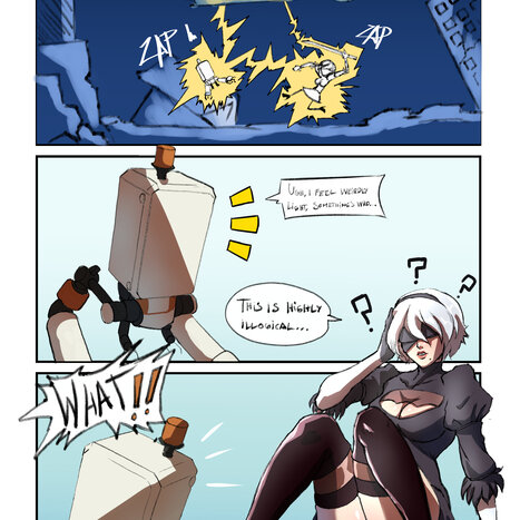 2B or not 2B  Porn comic Cartoon porn comics on Nier: Automata