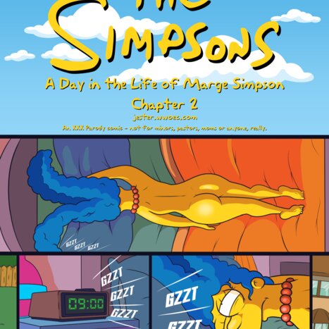 A Day in the Life of Marge 2 Porn comic Cartoon porn comics on The Simpsons