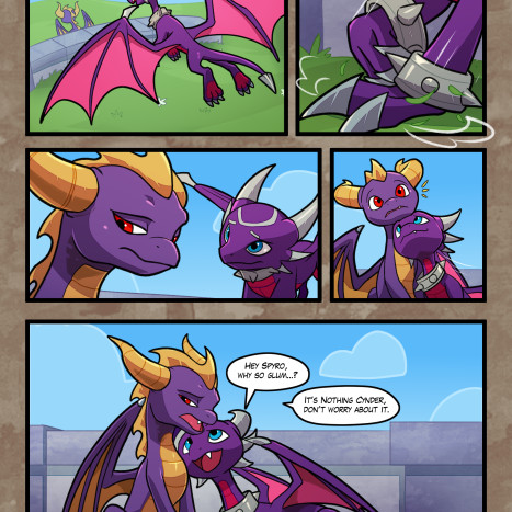 A Friend In Need Porn comic Cartoon porn comics on Spyro the Dragon
