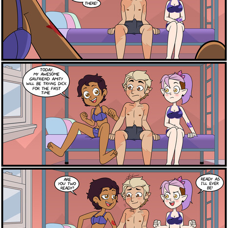 Amity tries dick for the first time Porn comic Cartoon porn comics on The Owl House