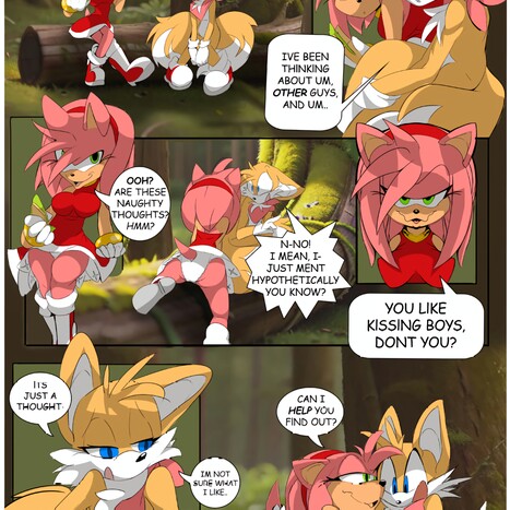 Amy in Heat Porn comic Cartoon porn comics on Sonic the Hedgehog