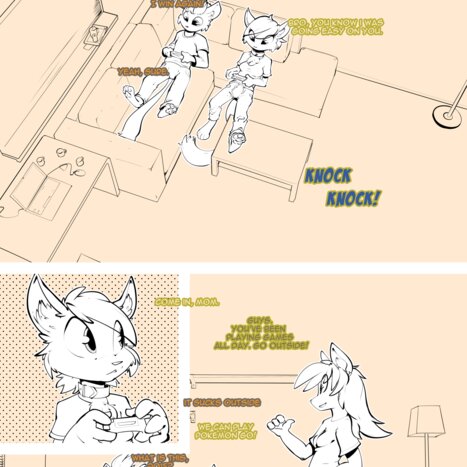 An Accident in the Park Porn comic Cartoon porn comics on Furry