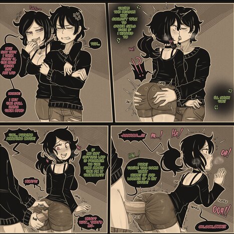 Andy and LeyLey Porn comic Cartoon porn comics on The Coffin of Andy and Leyley