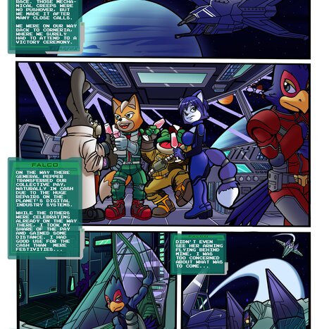 Assault and Flattery Porn comic Cartoon porn comics on Star Fox