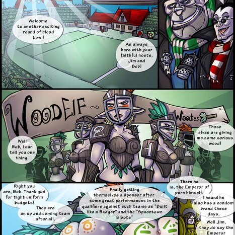 Blood Bowl Porn comic Cartoon porn comics on Warhammer Fantasy