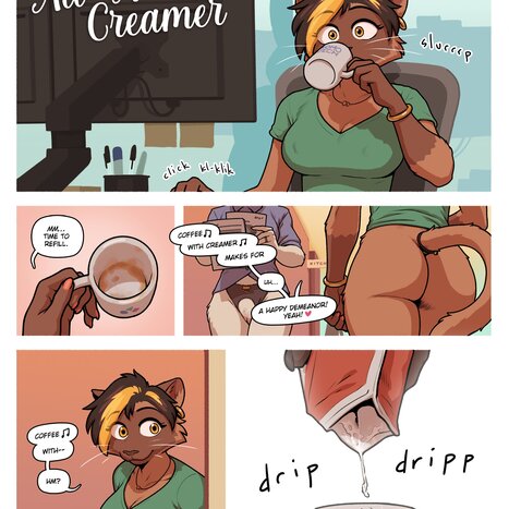 Business Casual: All-Natural Creamer Porn comic Cartoon porn comics on Furry