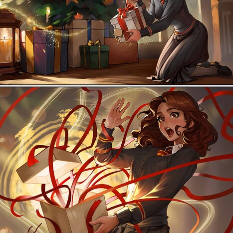 Christmas Gift Porn comic Cartoon porn comics on Harry Potter