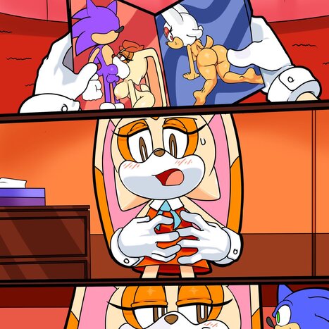 Creams Curiosity Porn comic Cartoon porn comics on Sonic the Hedgehog