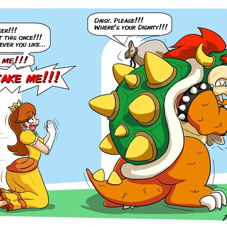 Daisy Falls Apart Porn comic Cartoon porn comics on Super Mario Bros.