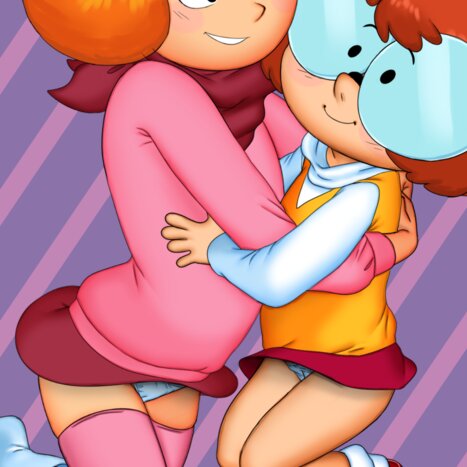 Daphne and Velma Porn comic Cartoon porn comics on Scooby-Doo