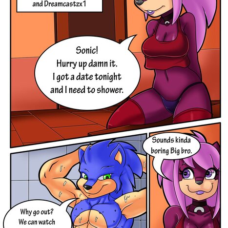 Date Night Porn comic Cartoon porn comics on Sonic the Hedgehog