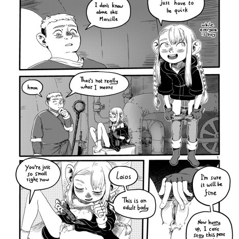 Dunmeshi Changeling Porn comic Cartoon porn comics on Delicious in Dungeon