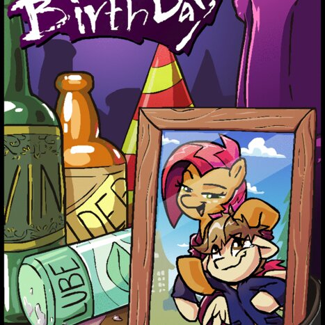 Flock Together...Birthday Porn comic Cartoon porn comics on My Little Pony: Classic