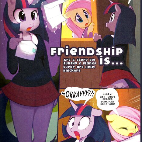 Frienship is Porn comic Cartoon porn comics on My Little Pony: Anthro
