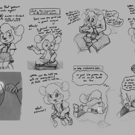 Gadget Hackwrench Porn comic Cartoon porn comics on Chip and Dale