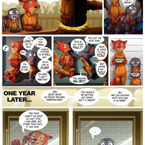 Guilty! Judy &amp; Nick Go to Jail  Porn comic Cartoon porn comics on Zootopia