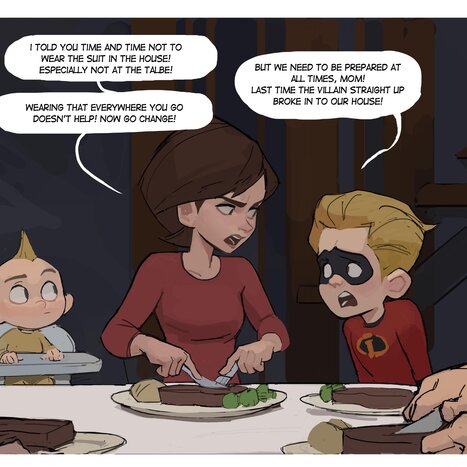Helen Parr Porn comic Cartoon porn comics on The Incredibles