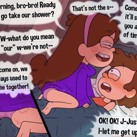 Morning Shower Porn comic Cartoon porn comics on Gravity Falls