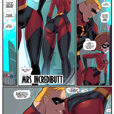 Mrs Incredibutt Porn comic Cartoon porn comics on The Incredibles