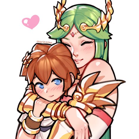 Palutena and Pit - Mariezone Porn comic Cartoon porn comics on Kid Icarus
