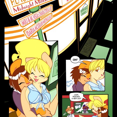 Peaches and Cream - Midnight Milkshake Porn comic Cartoon porn comics on Furry