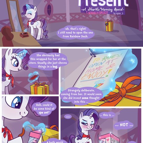 Rarity&#039;s Present Porn comic Cartoon porn comics on My Little Pony: Classic