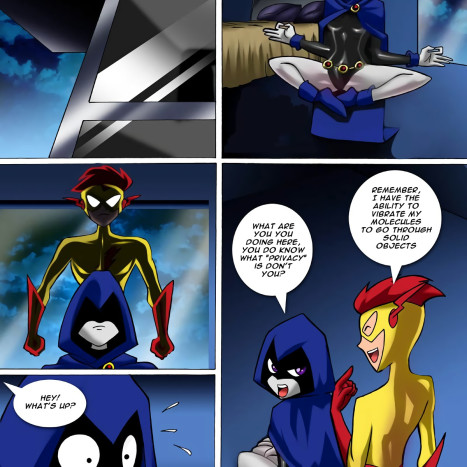 Raven X Kid Flash Porn comic Cartoon porn comics on Trash