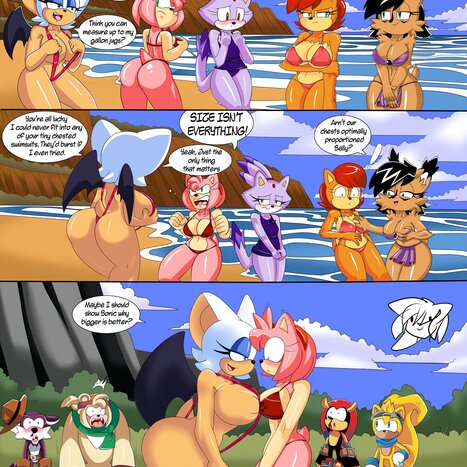 Sonic Girls Breast Expansion Porn comic Cartoon porn comics on Sonic the Hedgehog