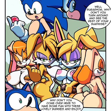 Sonic Girls Easter Porn comic Cartoon porn comics on Sonic the Hedgehog