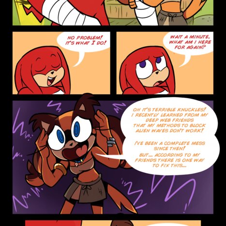 Sticks &amp; Knuckles Porn comic Cartoon porn comics on Sonic the Hedgehog
