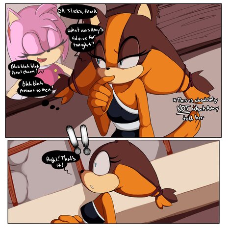 Stick&#039;s Party Porn comic Cartoon porn comics on Sonic the Hedgehog
