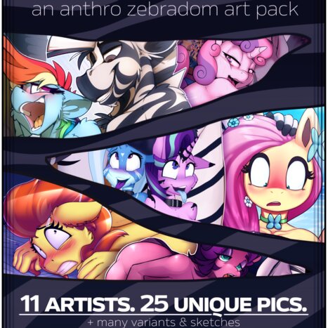 STRIPED: An anthro zebradom art pack Porn comic Cartoon porn comics on My Little Pony: Art Packs