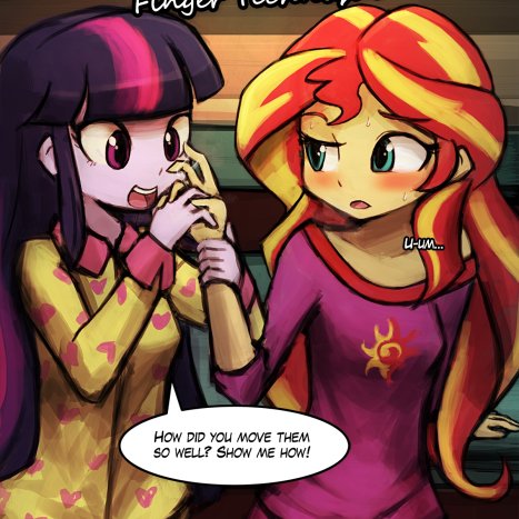 Sunset Shimmer&#039;s Finger Technique Porn comic Cartoon porn comics on Trash