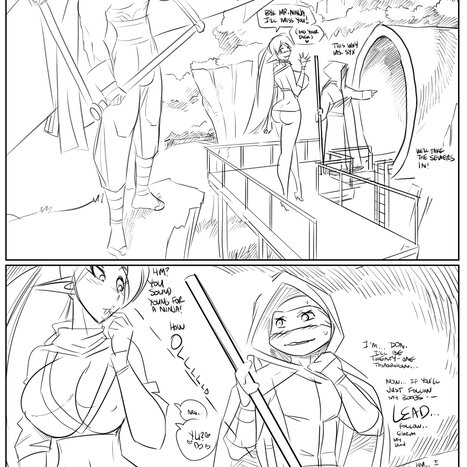 Syx Ninja Go Porn comic Cartoon porn comics on Teenage Mutant Ninja Turtles