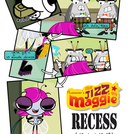 The Jizz on Maggie: Recess Porn comic Cartoon porn comics on The Buzz on Maggie