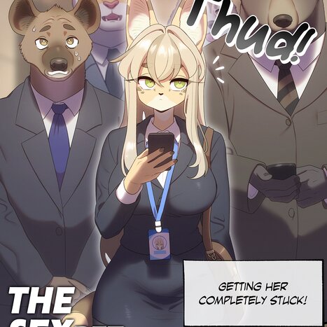 The SEXret Elevator Porn comic Cartoon porn comics on Furry