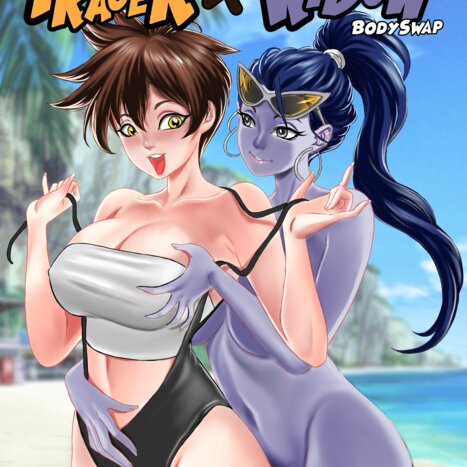 Tracer x Widow BodySwap Porn comic Cartoon porn comics on Overwatch