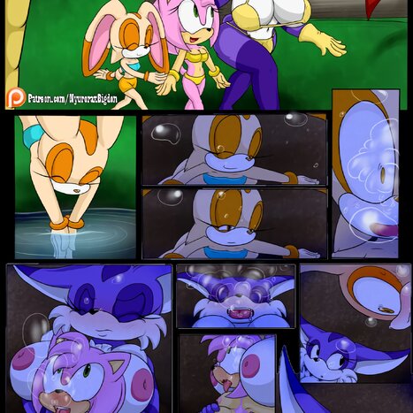 Unexpected Orgy Pool Porn comic Cartoon porn comics on Sonic the Hedgehog