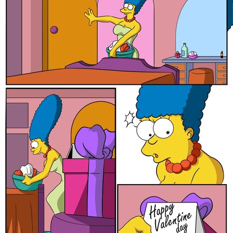 Valentine Hole Porn comic Cartoon porn comics on The Simpsons