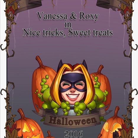 Vanessa &amp; Roxy in Nice tricks, Sweet treats Porn comic Cartoon porn comics on Halloween