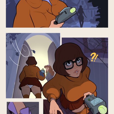 Velma and Daphne&#039;s spooky night Porn comic Cartoon porn comics on Scooby-Doo
