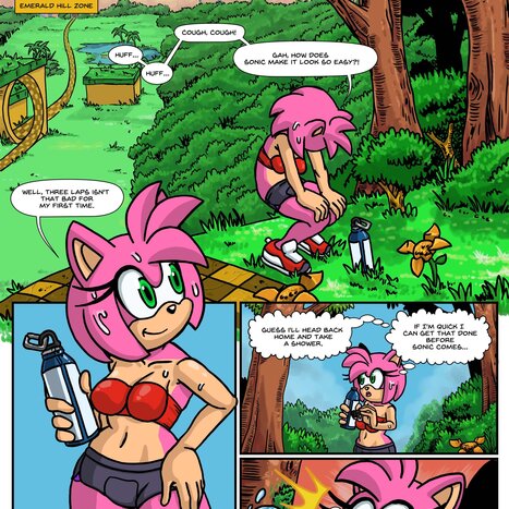 Workout Porn comic Cartoon porn comics on Sonic the Hedgehog