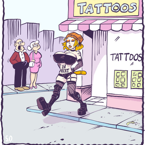 Funny adult humor Goth Bimbo Heathcliff Adult jokes and memes