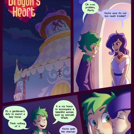 A Dragon&#039;s Heart Porn comic Cartoon porn comics on My Little Pony: Humanization