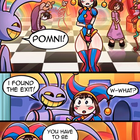Pomni Found The Wrong Exit Door Porn comic Cartoon porn comics on The Amazing Digital Circus