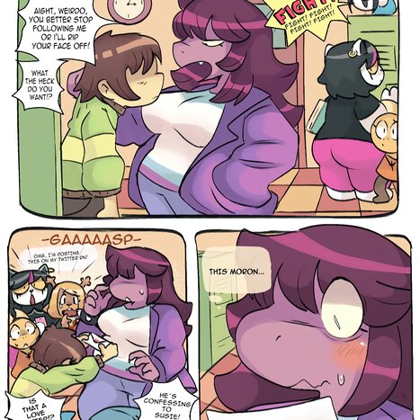 Susie x Kris Porn comic Cartoon porn comics on Deltarune
