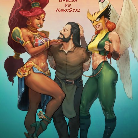 Hot Duels V Urbosa vs Hawkgirl Porn comic Cartoon porn comics on Crossovers