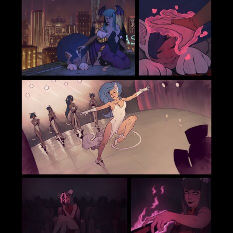 Box of Want Porn comic Cartoon porn comics on Darkstalkers